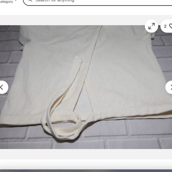 Madewell Cream Colored Textured Verse Tie-Back Top Size Extra Small XS - Picture 6 of 8